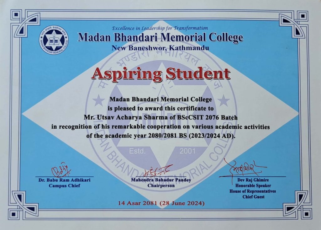 aspiringstudentcertificate